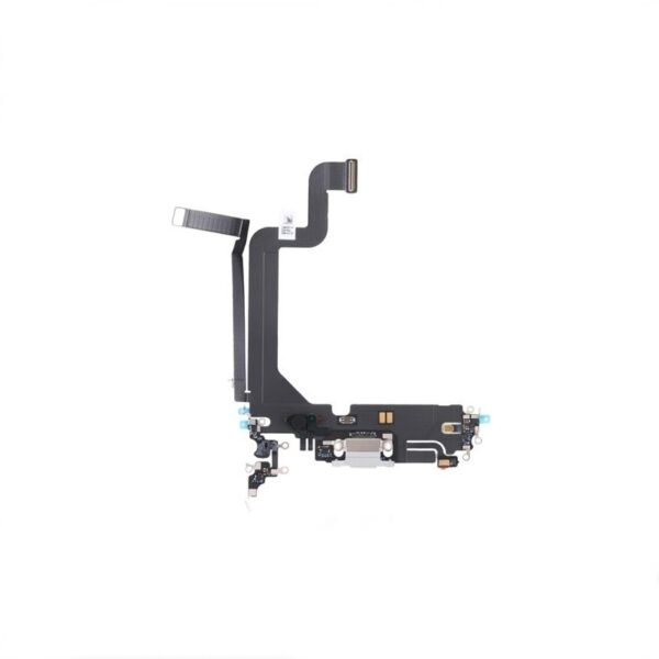 Flex conector de carga para iPhone 14 Pro Max blanco-1